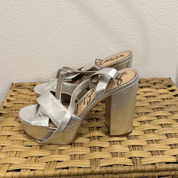 Sam Edelman Silver Platform Heels - Picture 4 of 4